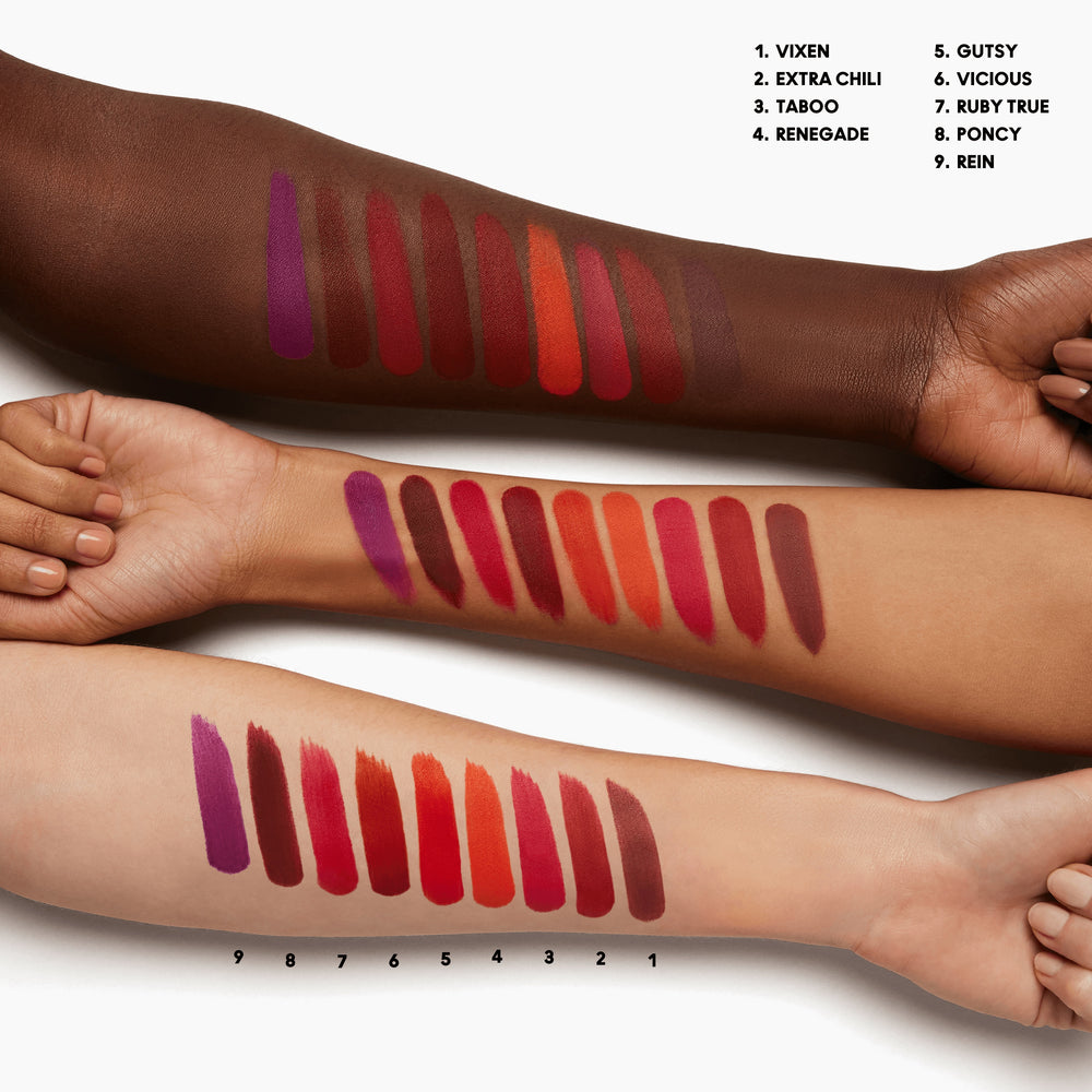 M·A·C Locked Kiss 24hr Lipstick, 1.8 g, Ruby True, Model, multiple