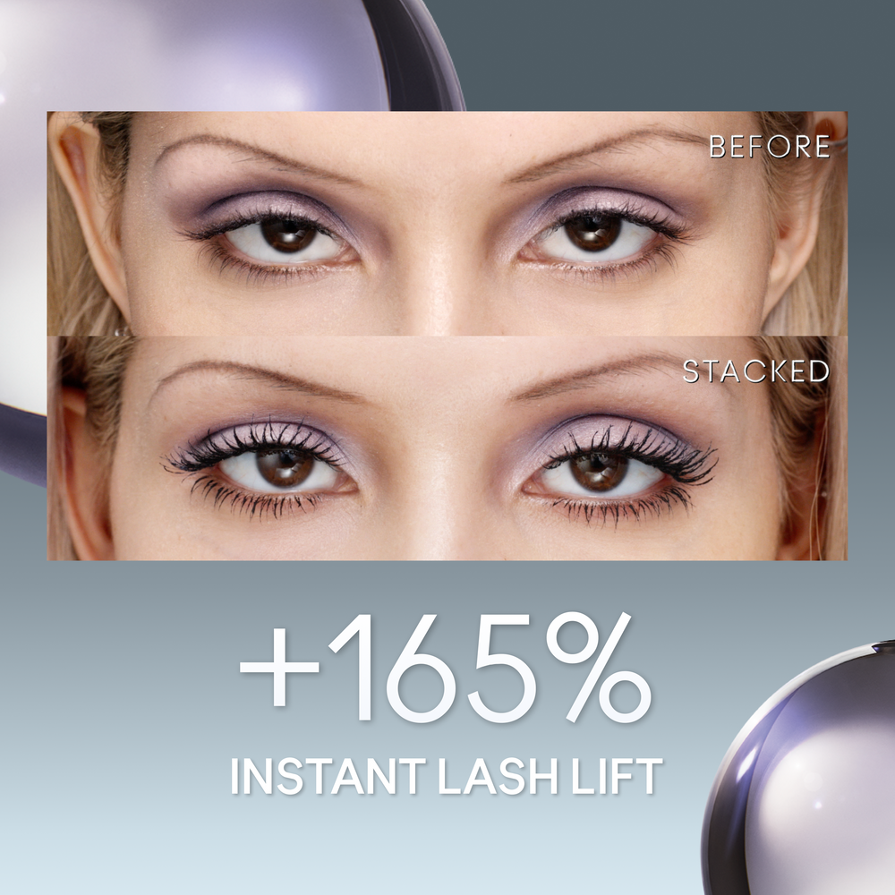M·A·CStack Elevated Mascara, 12.0 ml, Black Stack, Model, light