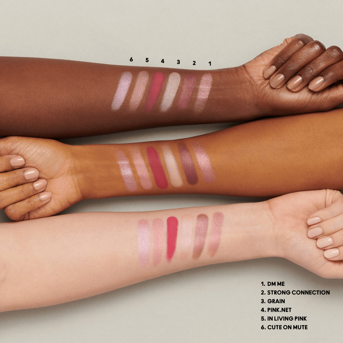 Connect In Colour Eye Shadow Palette: Rose Lens, 6.25 g, Multi, Model