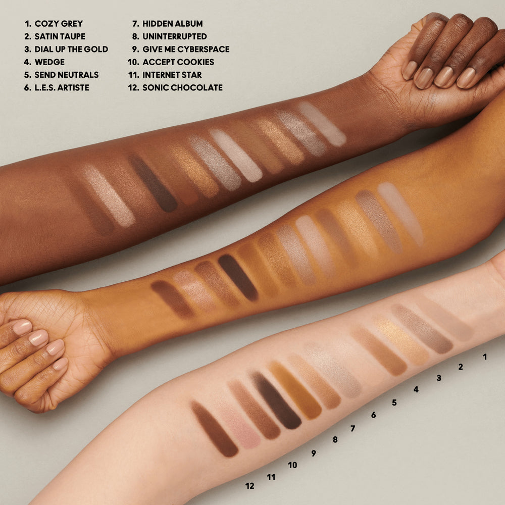 Connect In Colour Eye Shadow Palette: Unfiltered Nudes, 12.2 g, Multi, Model