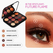 Connect In Colour Eye Shadow Palette: Future Flame, 12.2 g, Multi, Alt