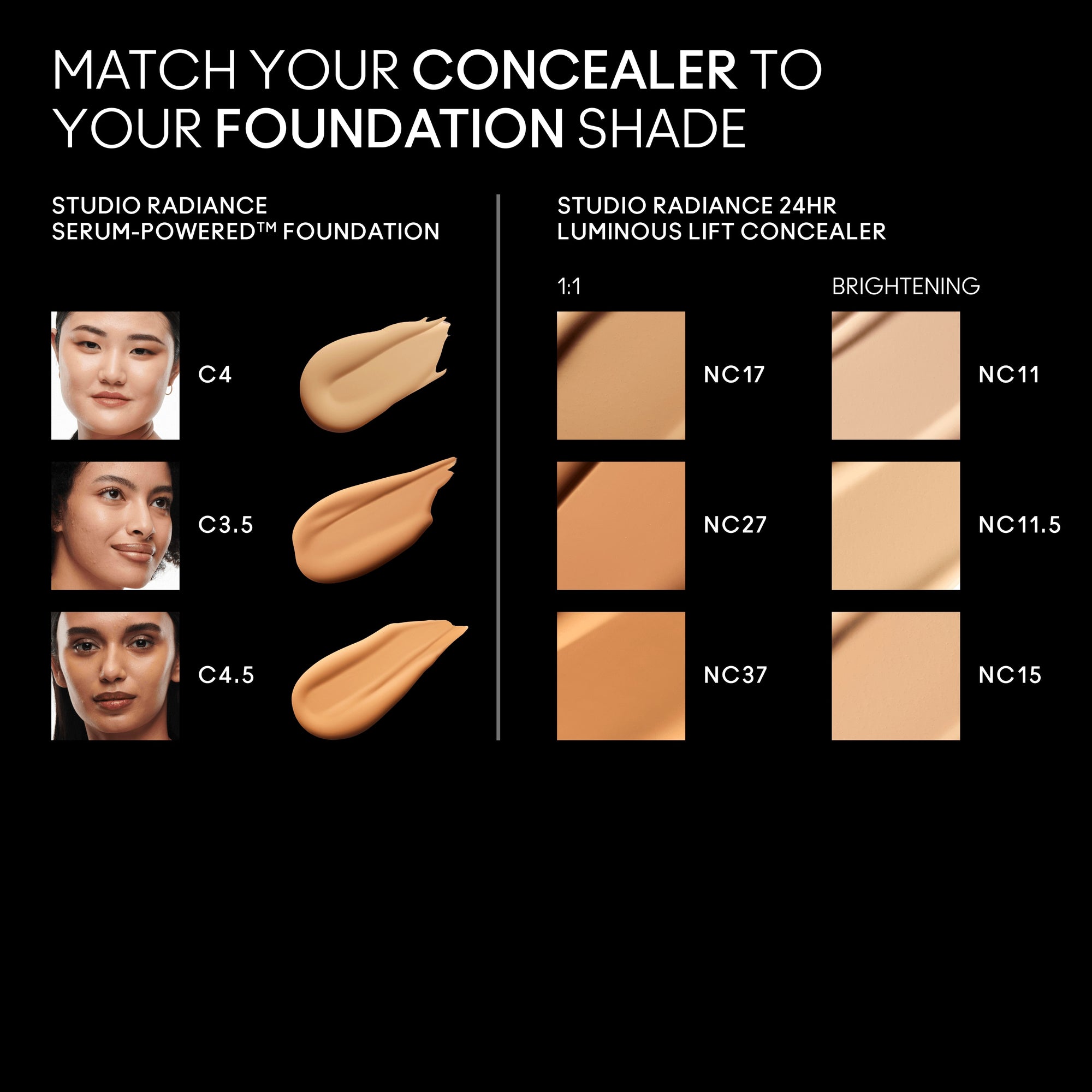 Studio Radiance 24Hr Luminous Lift Concealer, 11.0 ml, NC37, Alt