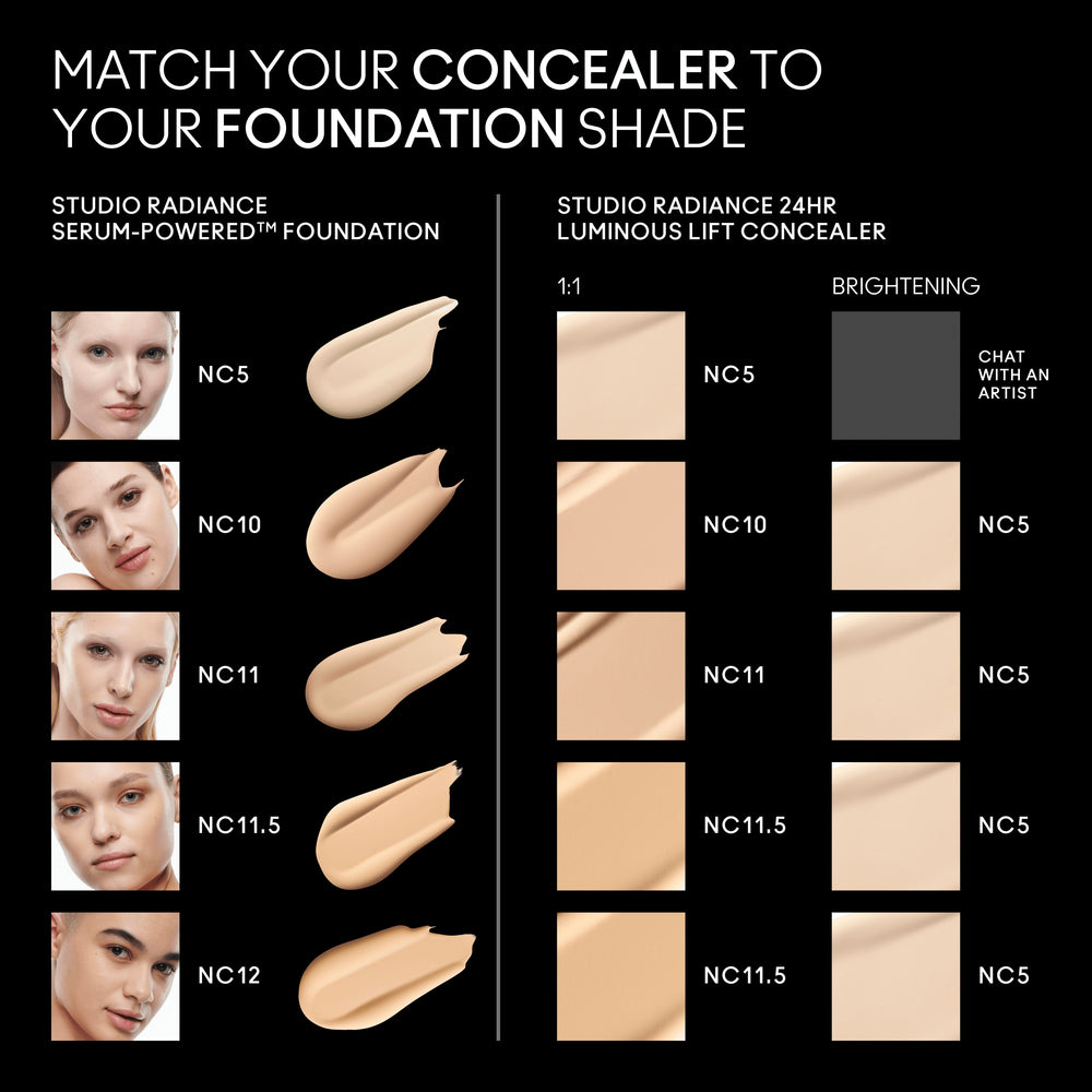 Studio Radiance 24Hr Luminous Lift Concealer, 11.0 ml, NC5, Alt