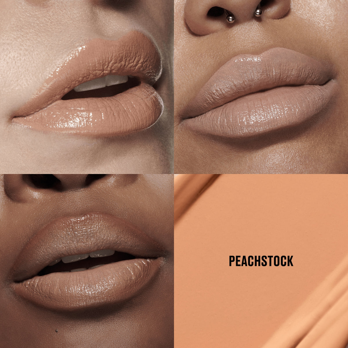M·A·Cximal Sleek Satin Lipstick, 3.5 g, Peachstock, Model, multiple