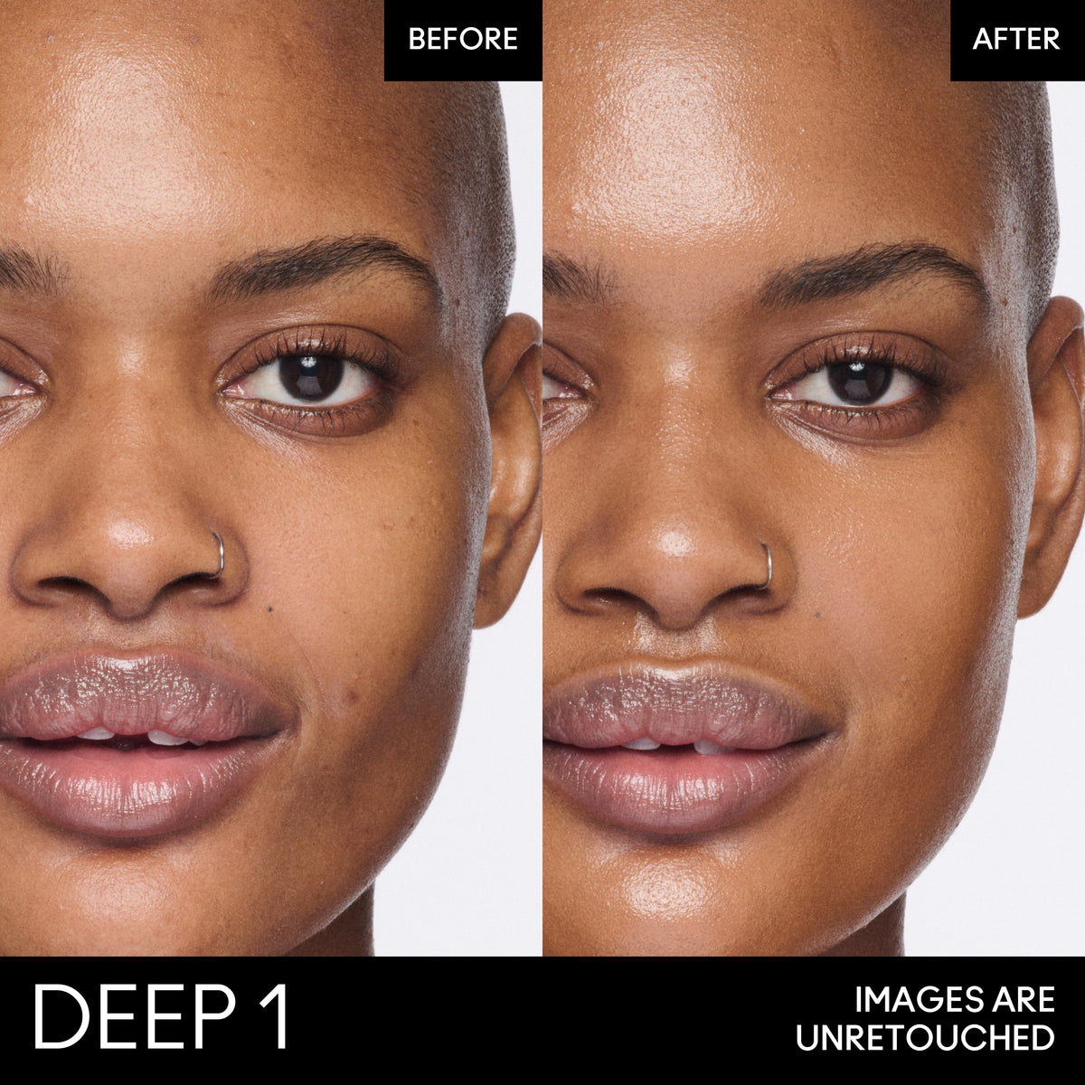 Strobe Dewy Skin Tint, 30.0 ml, Deep 1, Model, deep