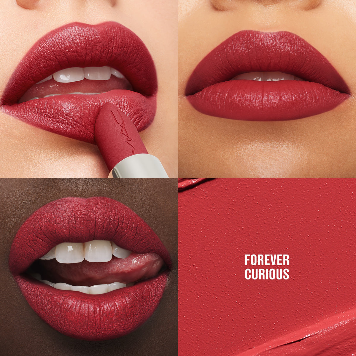 M·A·Cximal Silky Matte Lipstick, 3.5 g, Forever Curious, Model, multiple