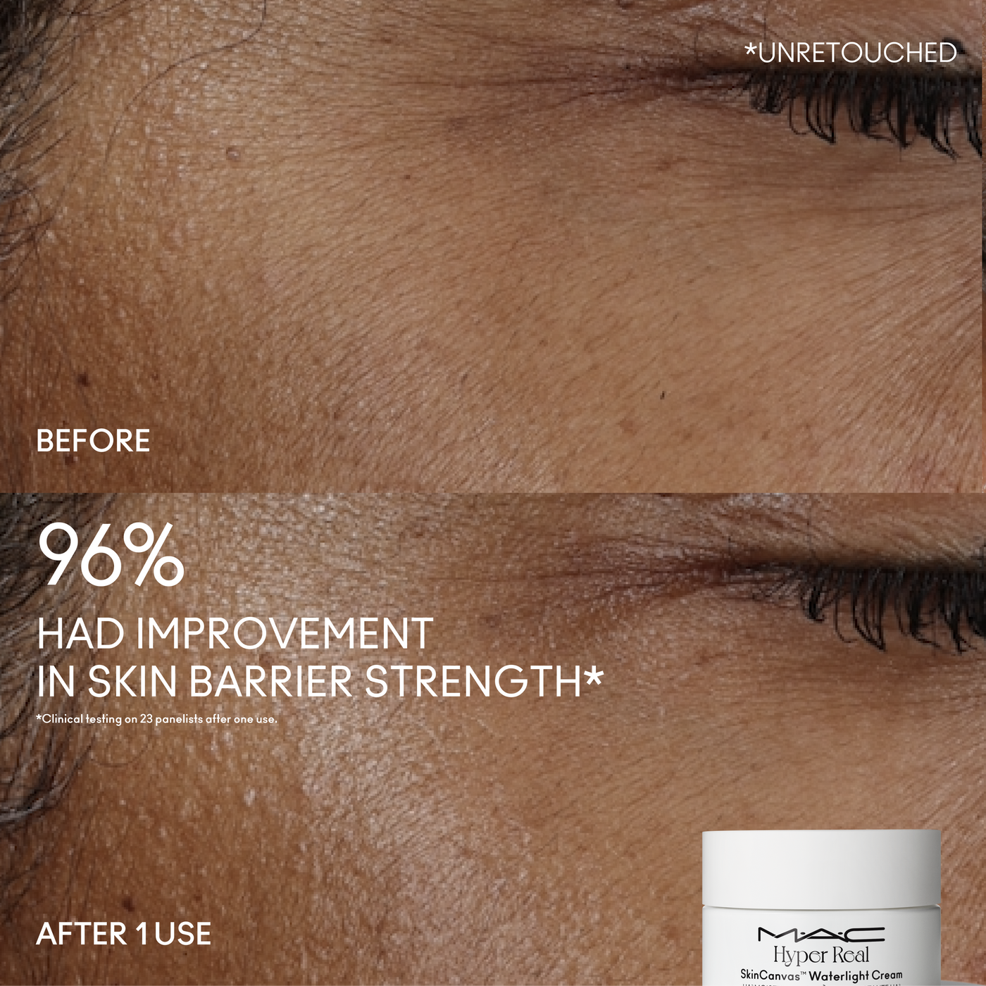 Hyper Real Skincanvas™ Waterlight Cream HA<sup>3</sup> Moisturizer, 50.0 ml, Model, deep