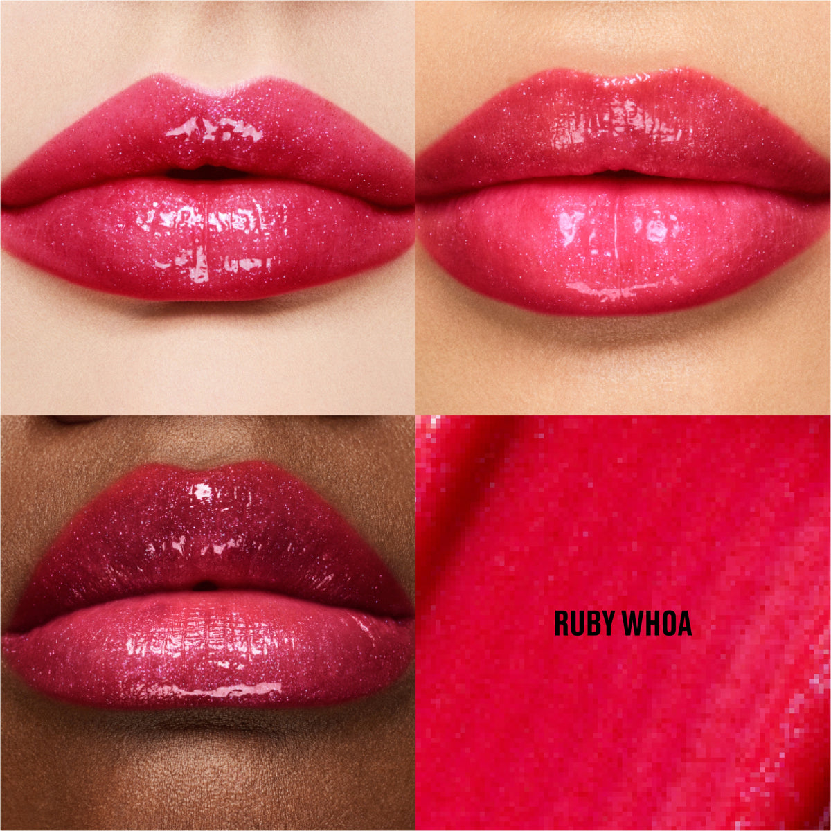 Lipglass Air Non-Sticky Gloss / Holiday, 5.0 ml, Ruby Whoa, Model, multiple