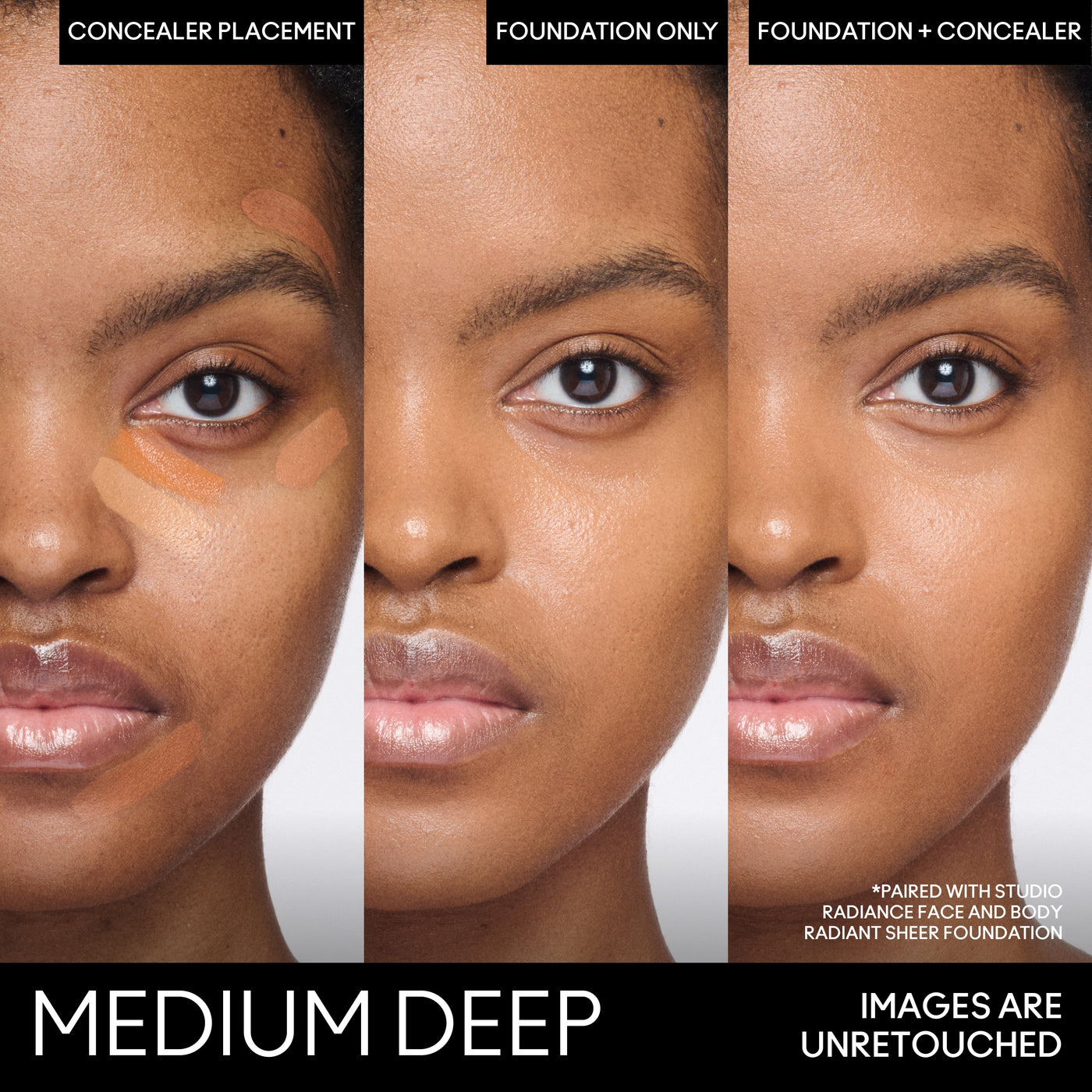 Studio Fix Conceal And Correct Palette, 6.0 g, Medium Deep, Model, deep