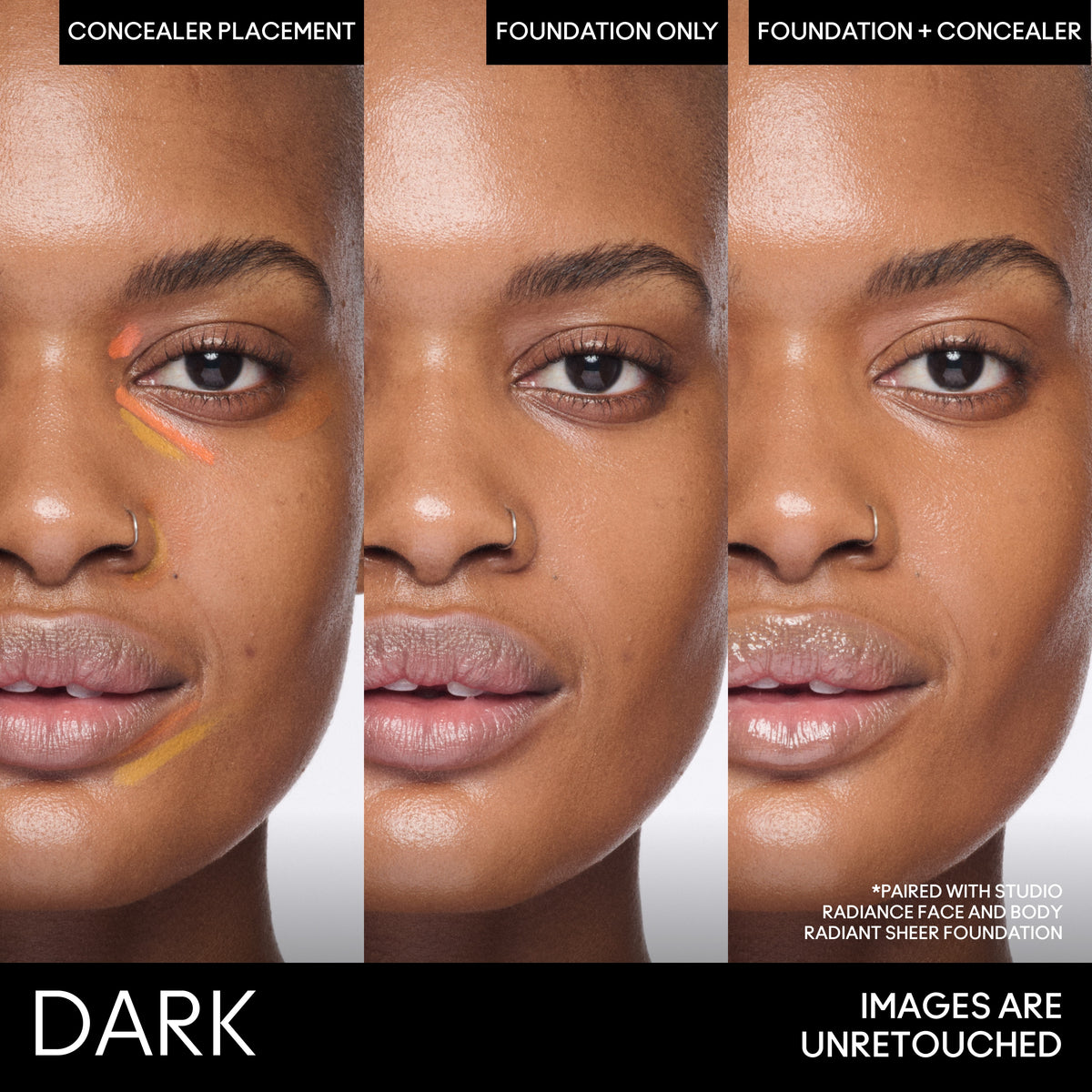 Studio Fix Conceal And Correct Palette, 6.0 g, Dark, Model, deep