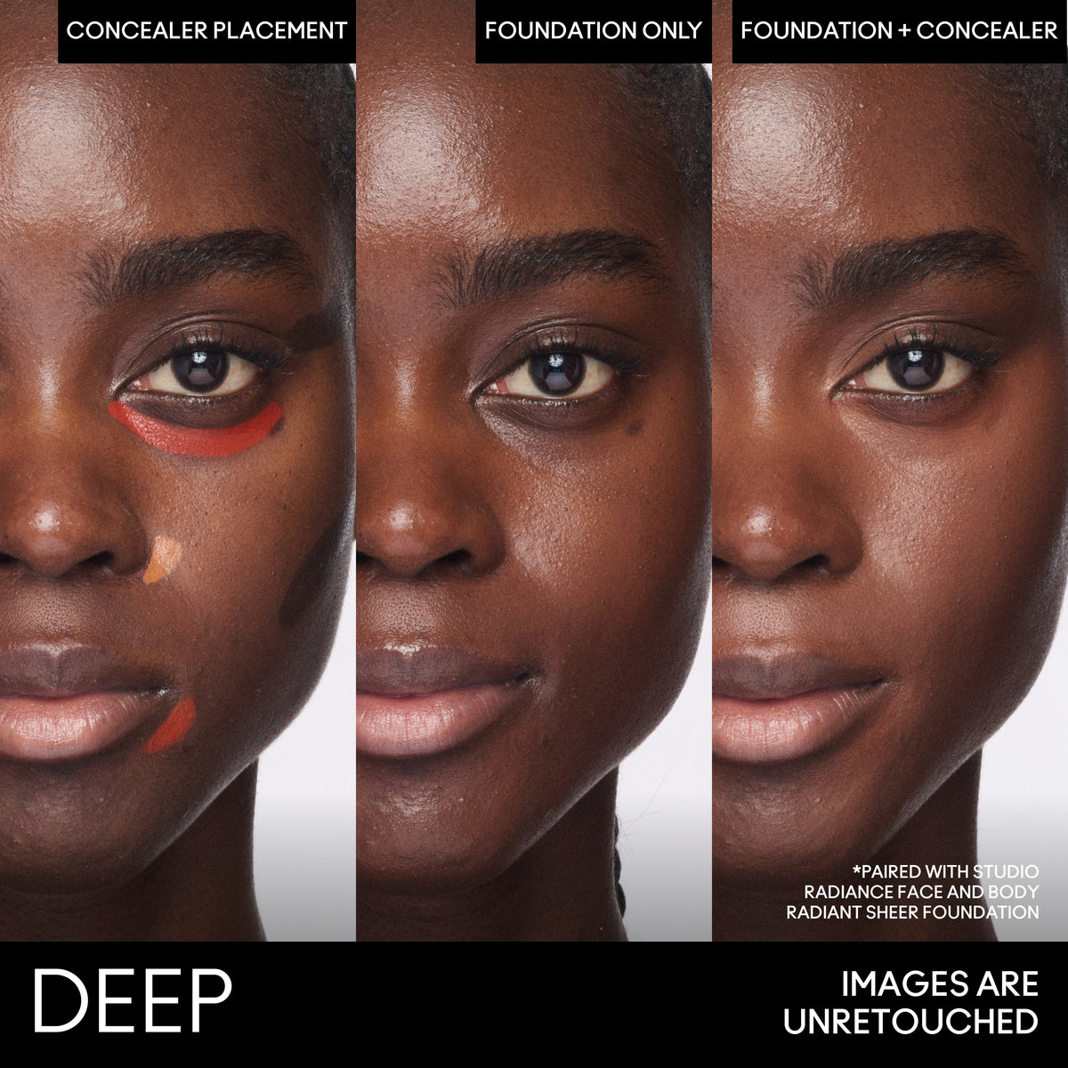 Studio Fix Conceal And Correct Palette, 6.0 g, Deep, Model, deep
