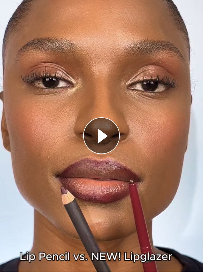 compare lip pencil + lipglazer
