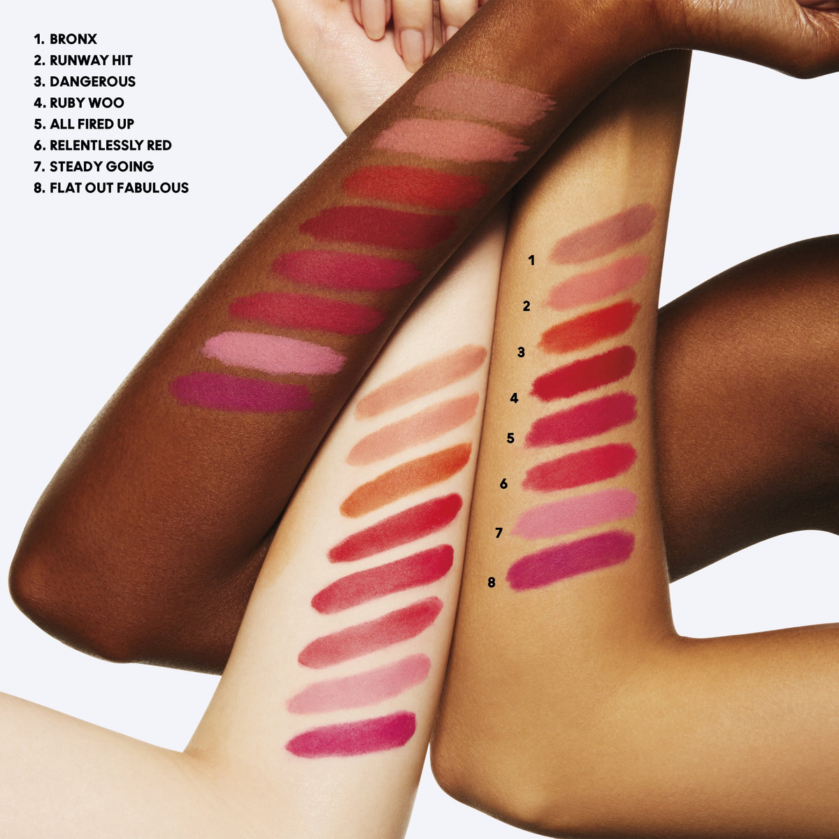 Retro Matte Lipstick, 3.0 g, Relentlessly Red, Model