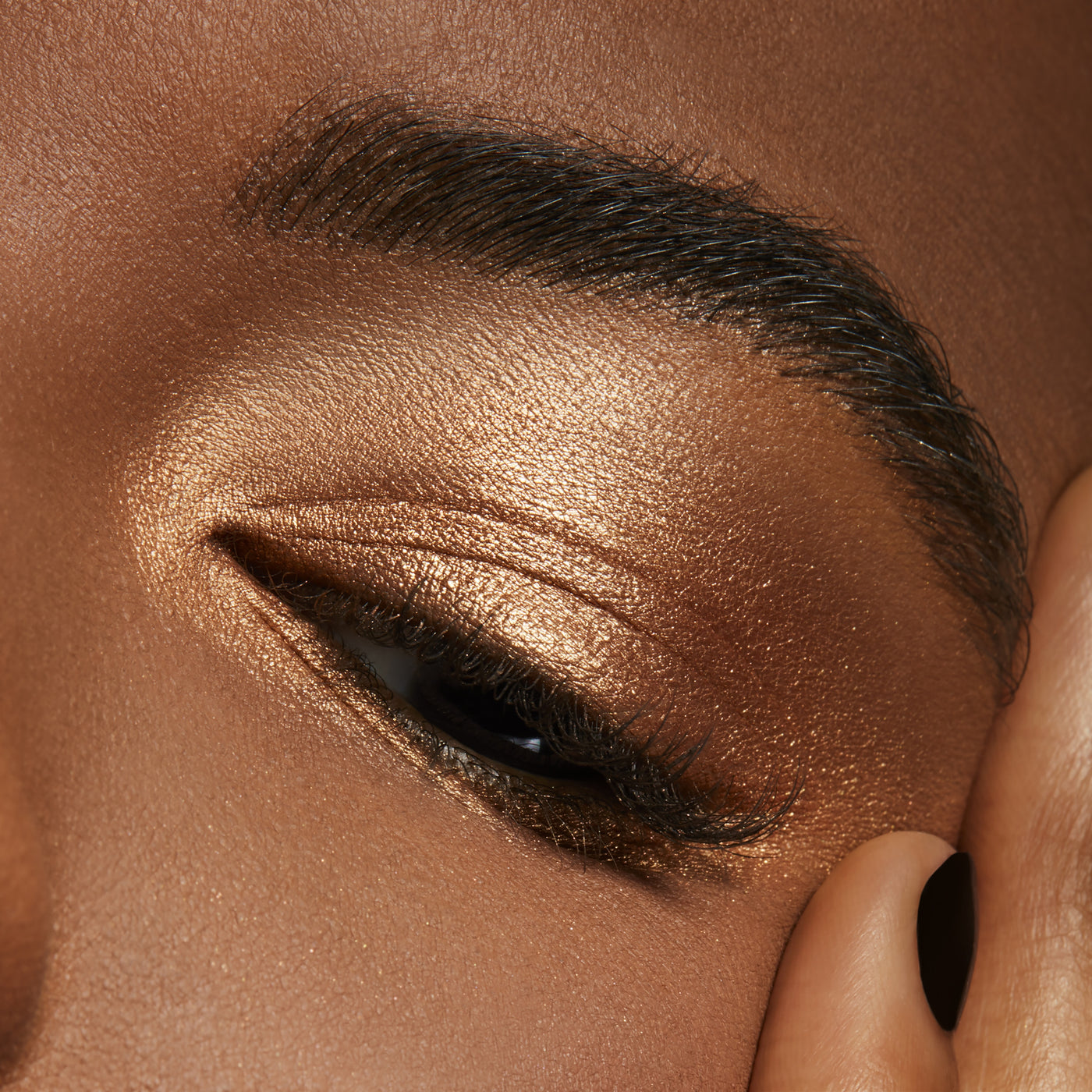 Small Eye Shadow, 1.5 g, Amber Lights, Model, deep