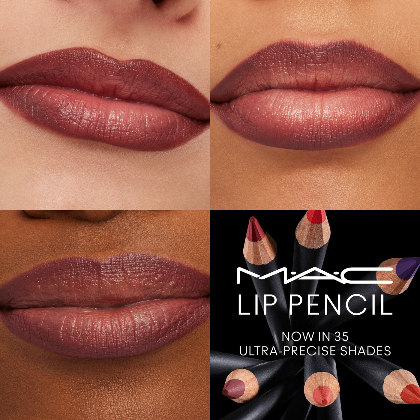 Lip Pencil, 1.45 g, Plum, Model, multiple