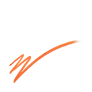 Chromagraphic Liner Pencil, 1.36 g, Genuine Orange, Smoosh
