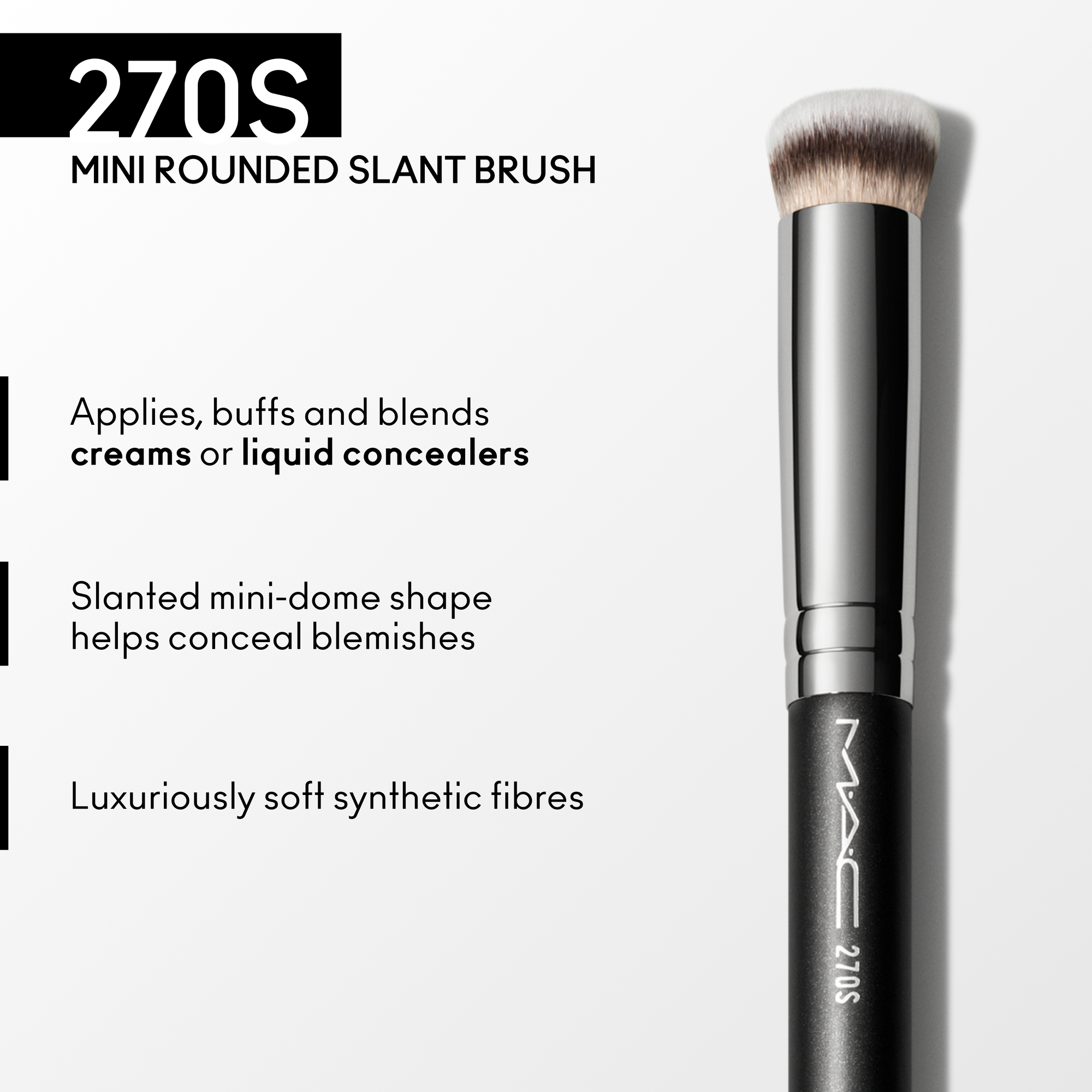 270 Synthetic Mini Rounded Slant Brush, Alt