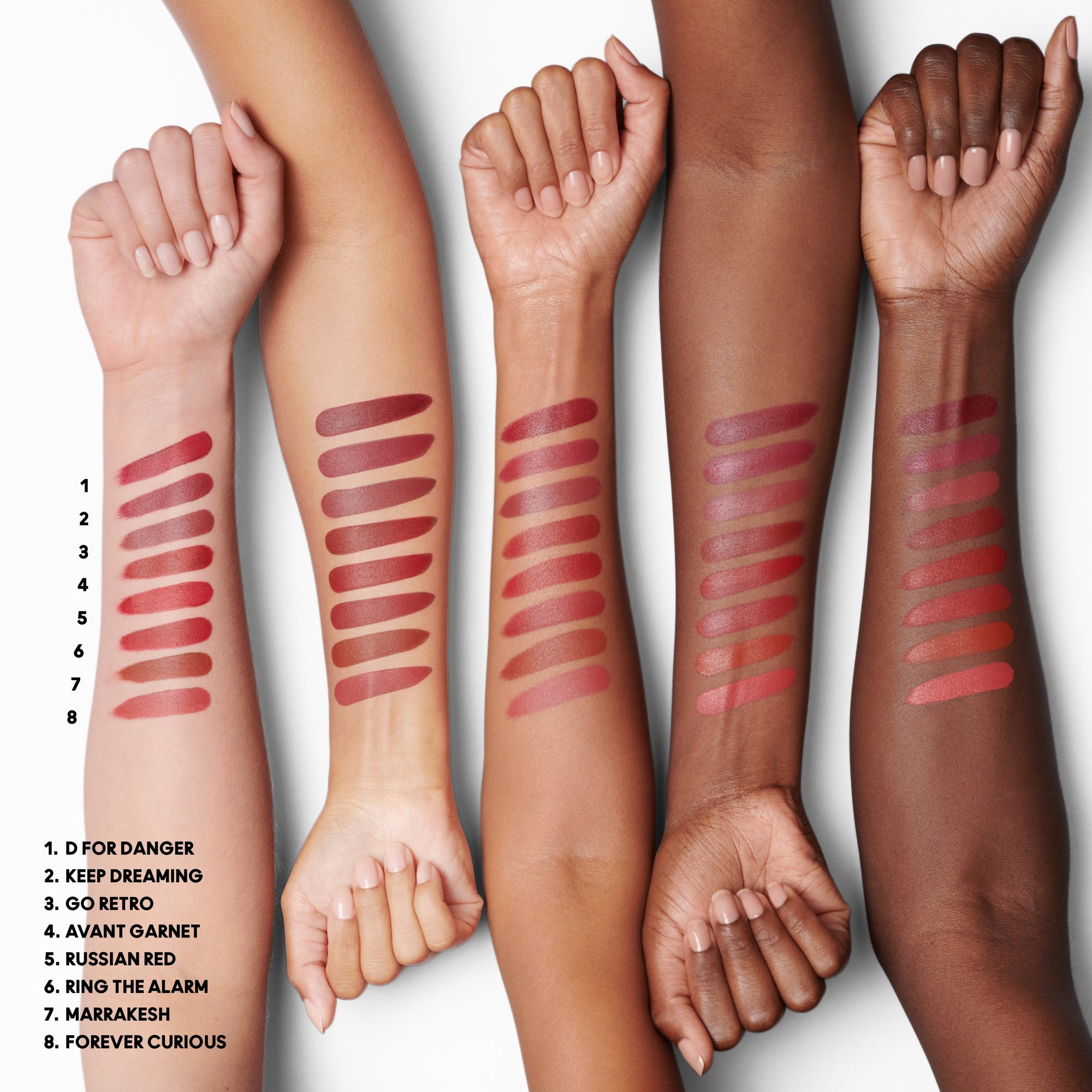 M·A·Cximal Silky Matte Lipstick, 3.5 g, Russian Red, Model