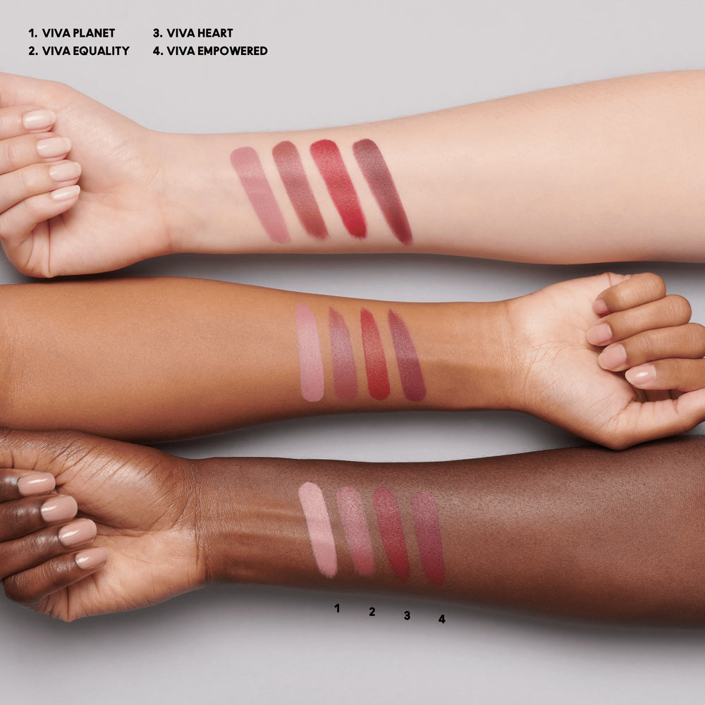 M·A·Cximal Silky Matte Viva Glam Lipstick, 3.5 g, Viva Heart, Model, multiple