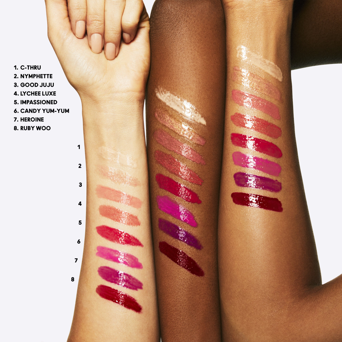Lipglass, 3.1 ml, Nymphette, Model, deep
