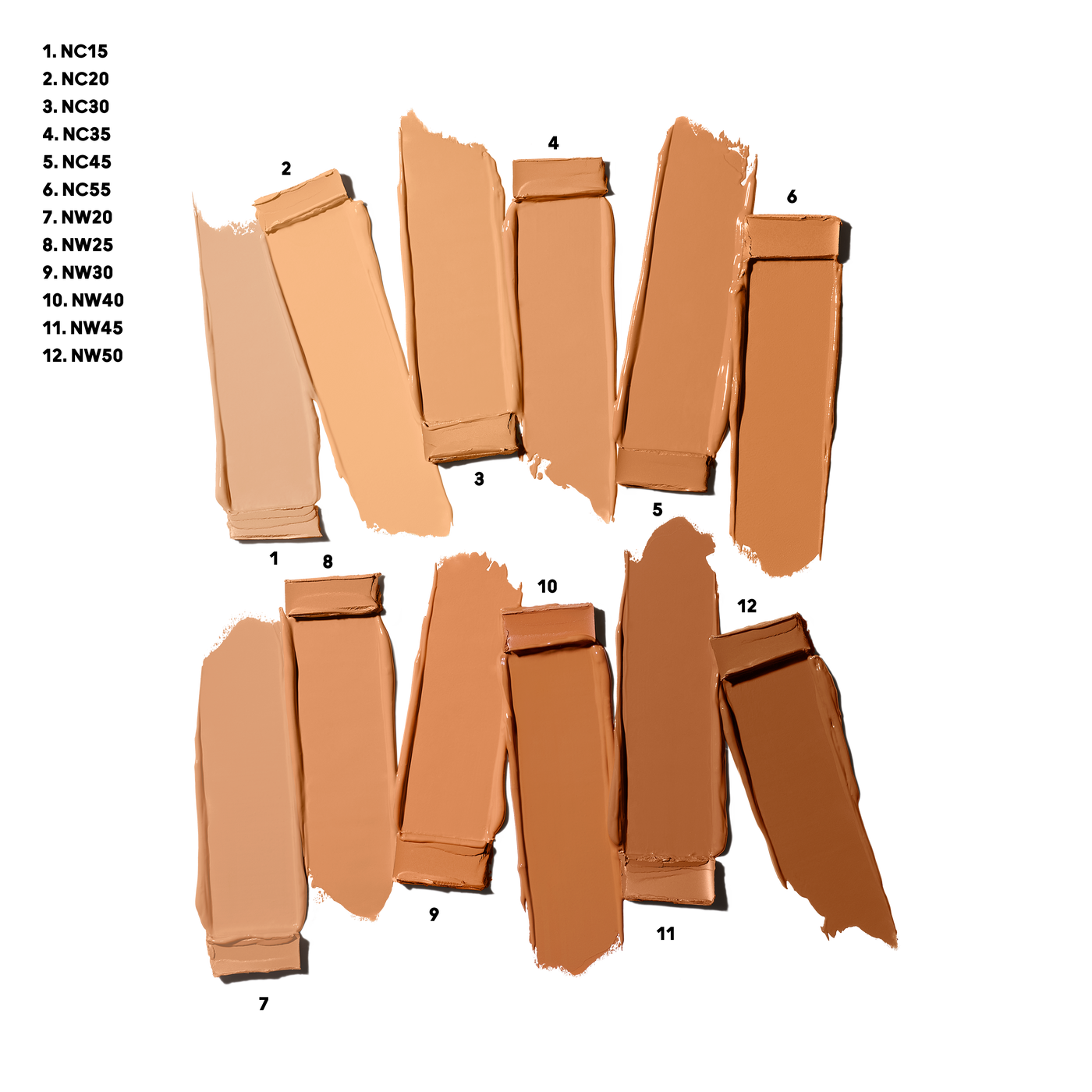 Pro Palette Full Coverage Foundation x 12, 30.0 g, Smoosh