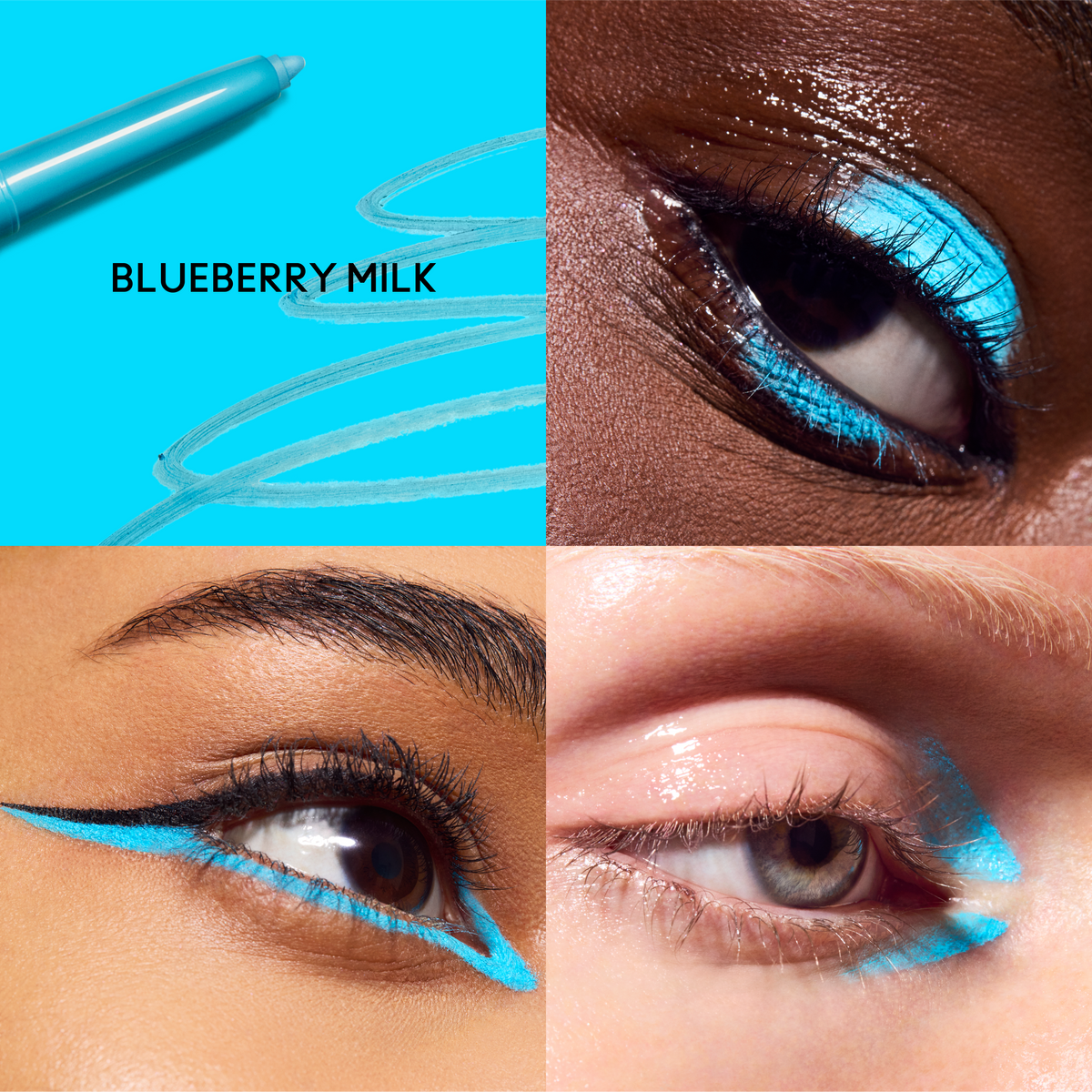 Colour Excess Gel Eye Liner, 0.35 g, Blueberry Milk, Model, multiple