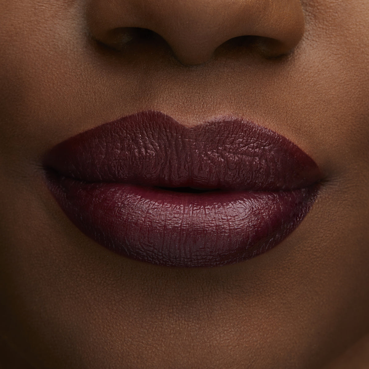 Lustreglass Sheer Shine Lipstick, 3.0 g, Succumb To Plum, Model, deep