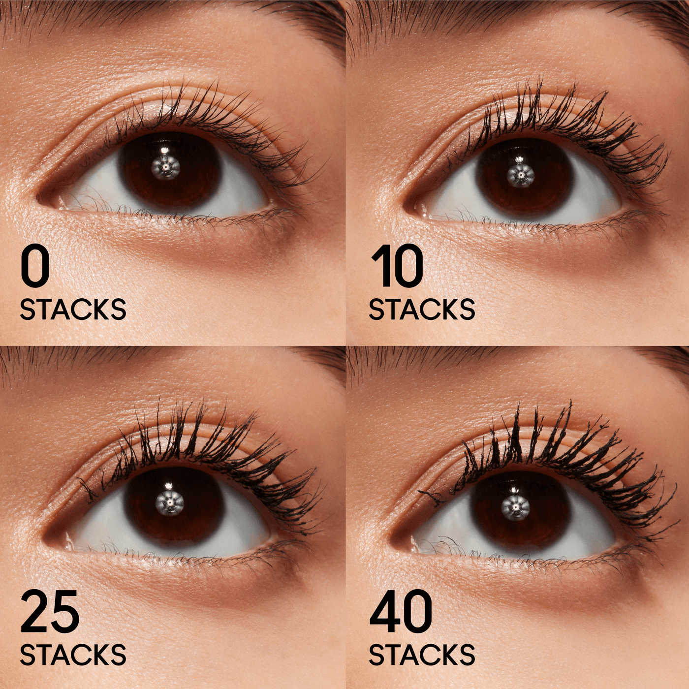M·A·CStack Waterproof Mascara, 12.0 ml, Black Stack, Model, medium