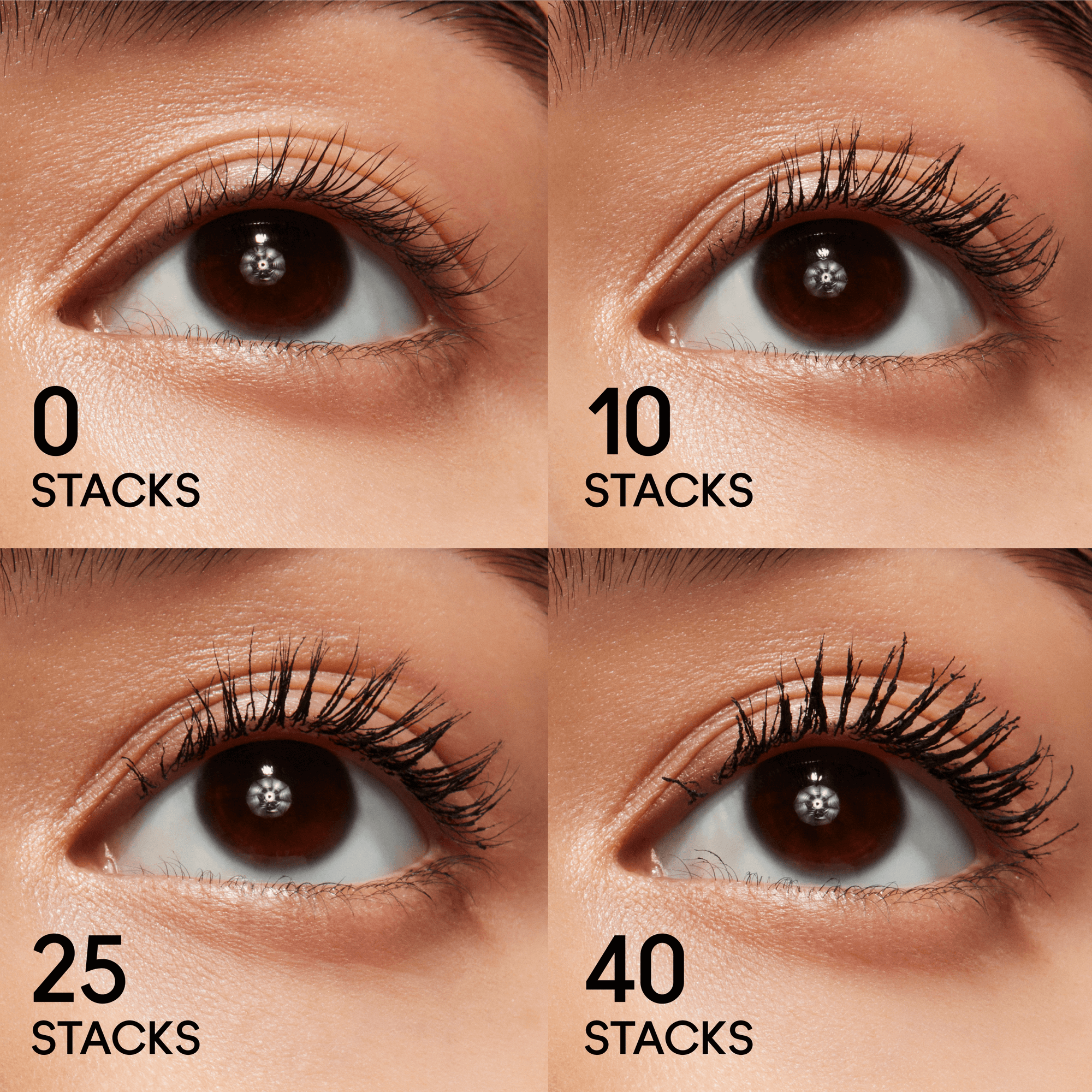 M·A·CStack Waterproof Mascara, 12.0 ml, Black Stack, Model, medium
