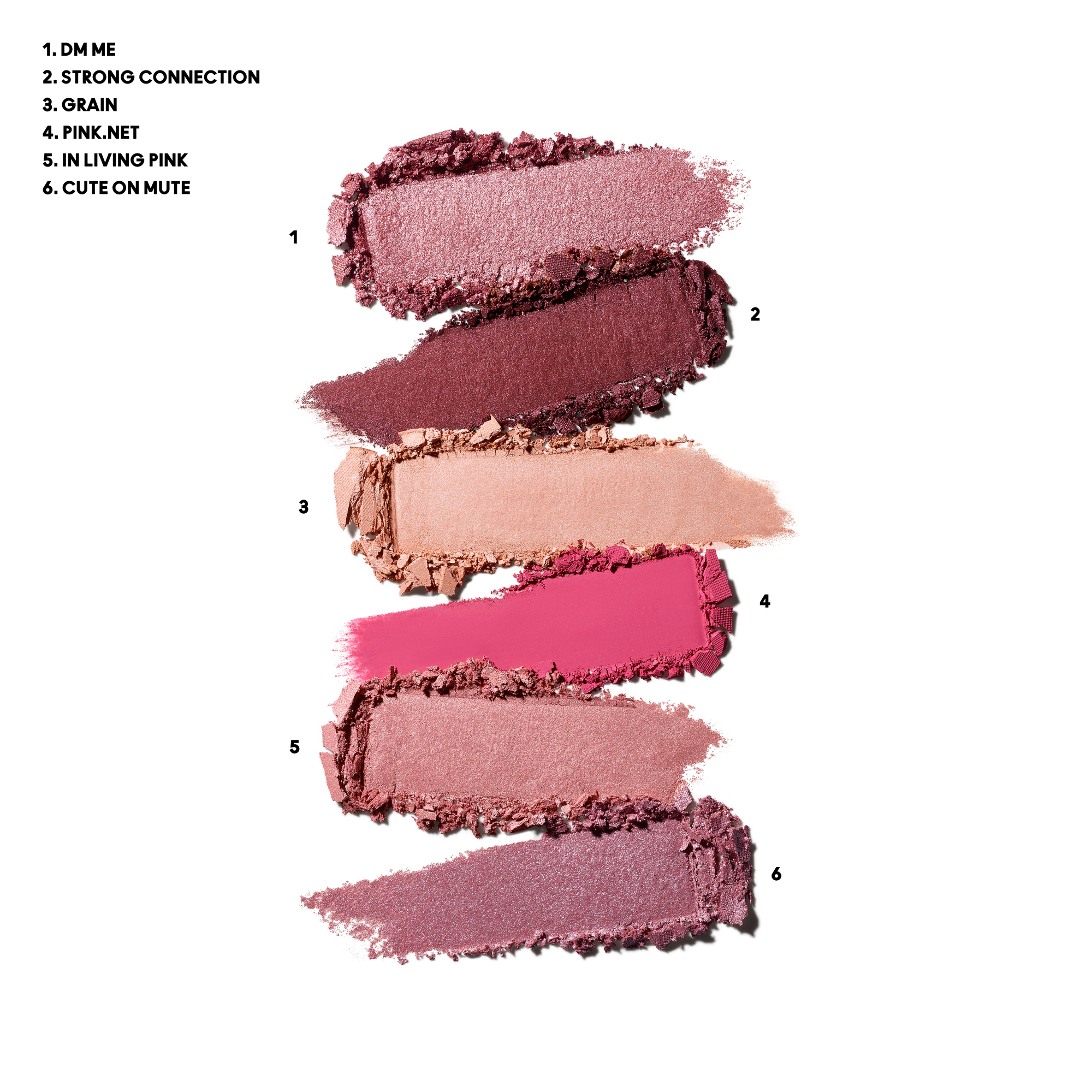 Connect In Colour Eye Shadow Palette: Rose Lens, 6.25 g, Multi, Smoosh