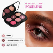 Connect In Colour Eye Shadow Palette: Rose Lens, 6.25 g, Multi, Alt