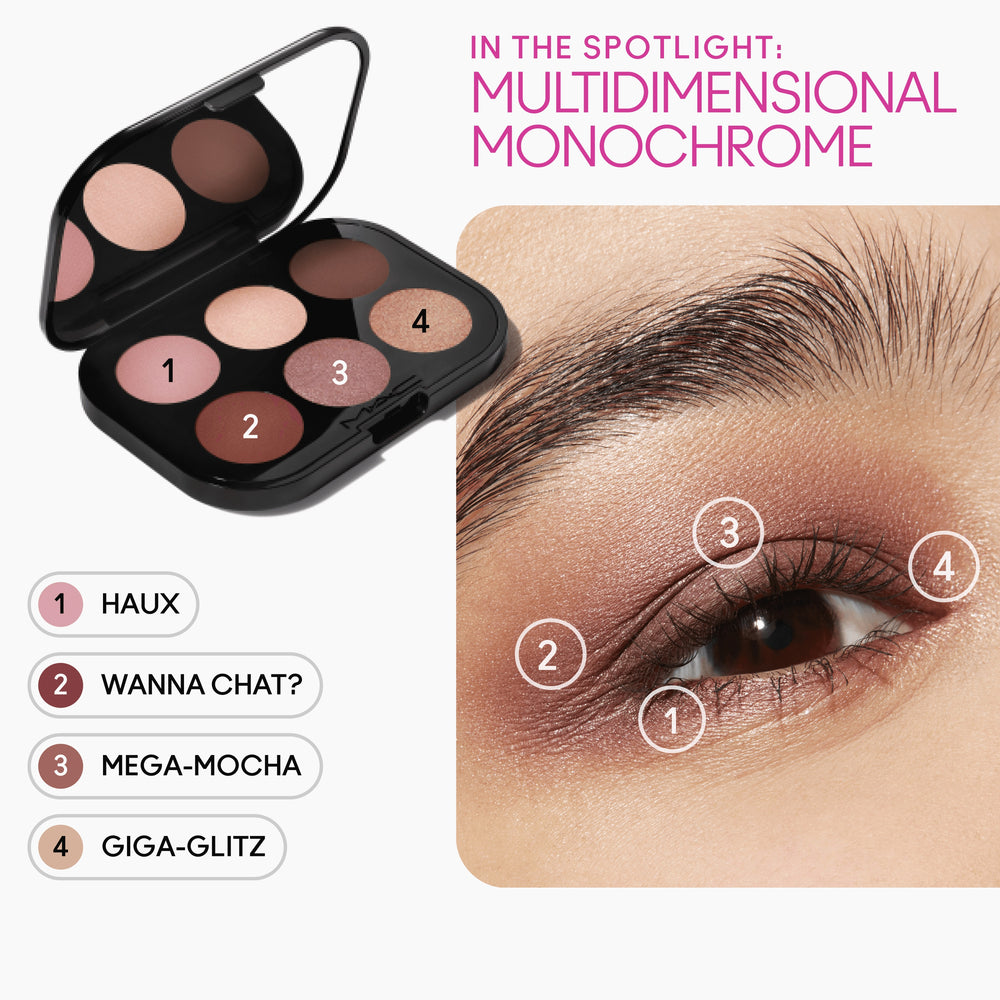 Connect In Colour Eye Shadow Palette: Embedded in Burgundy, 6.25 g, Multi, Alt