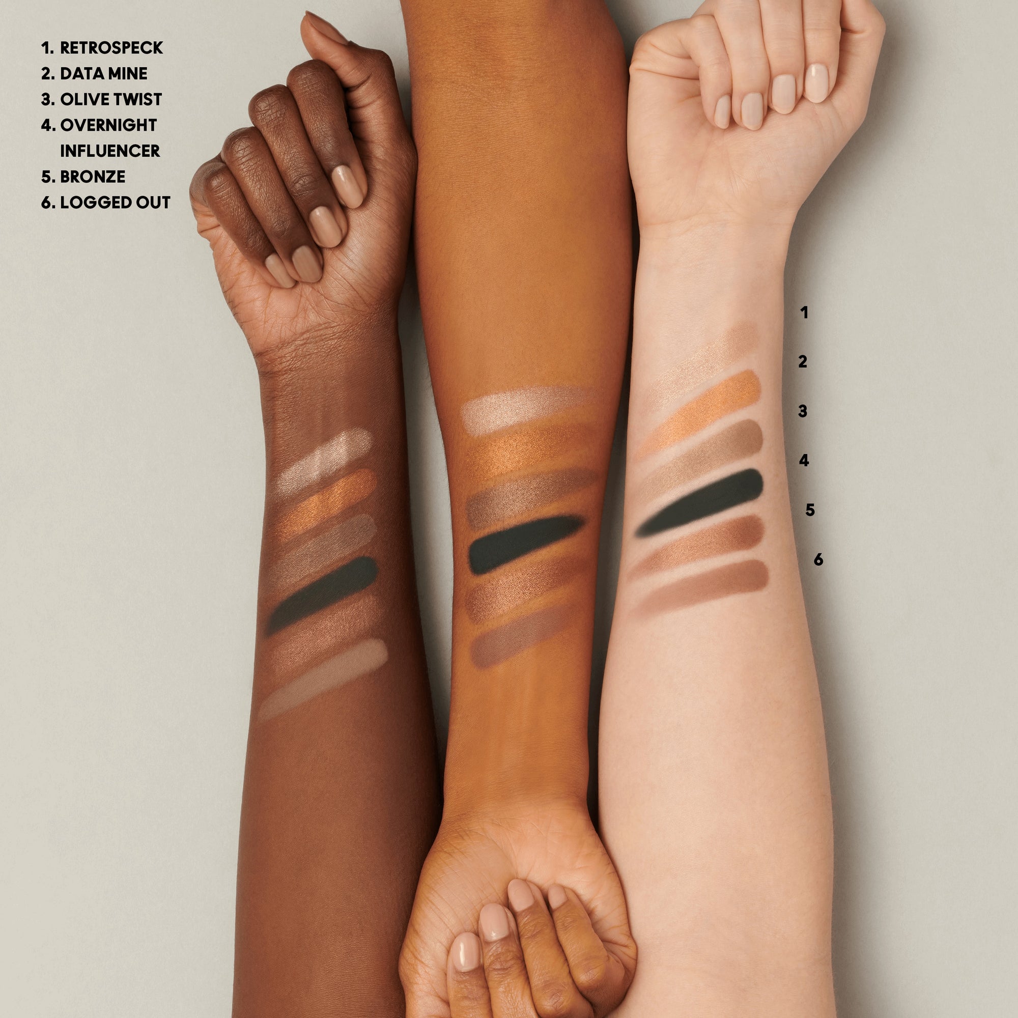 Connect In Colour Eye Shadow Palette: Bronze Influence, 6.25 g, Multi, Model