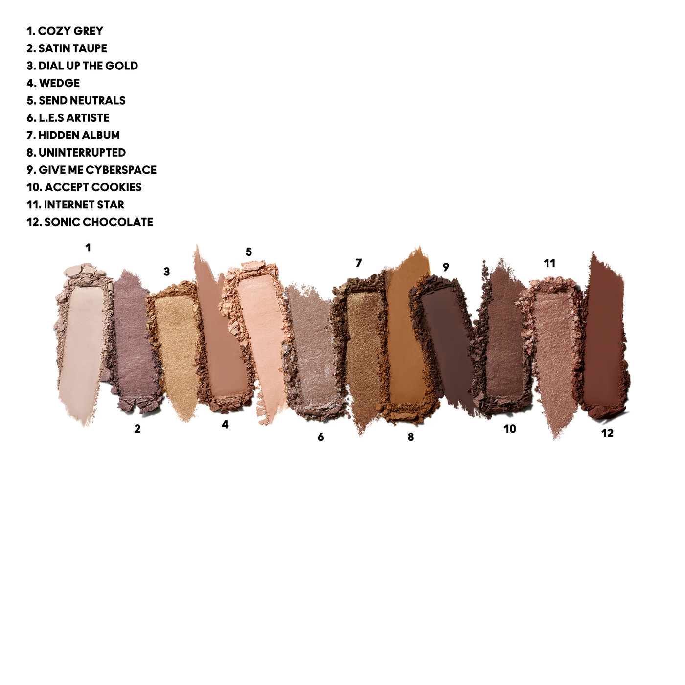 Connect In Colour Eye Shadow Palette: Unfiltered Nudes, 12.2 g, Multi, Smoosh