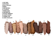 Connect In Colour Eye Shadow Palette: Unfiltered Nudes, 12.2 g, Multi, Smoosh