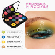 Connect In Colour Eye Shadow Palette: Hi-Fi Colour, 12.2 g, Multi, Alt