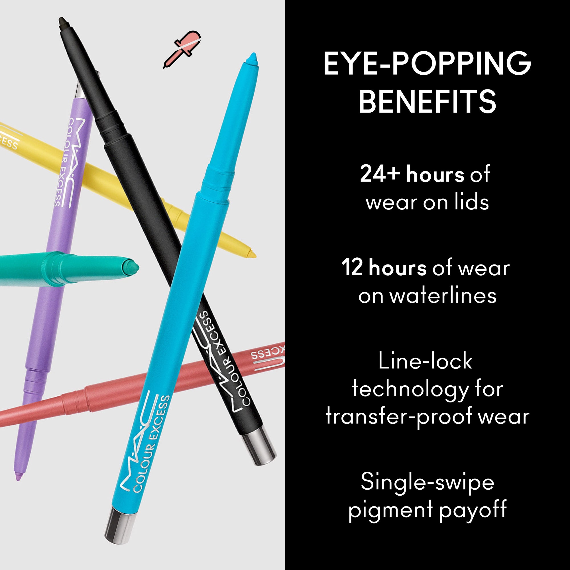 Colour Excess Gel Eye Liner, 0.35 g, Glide Or Die, Alt