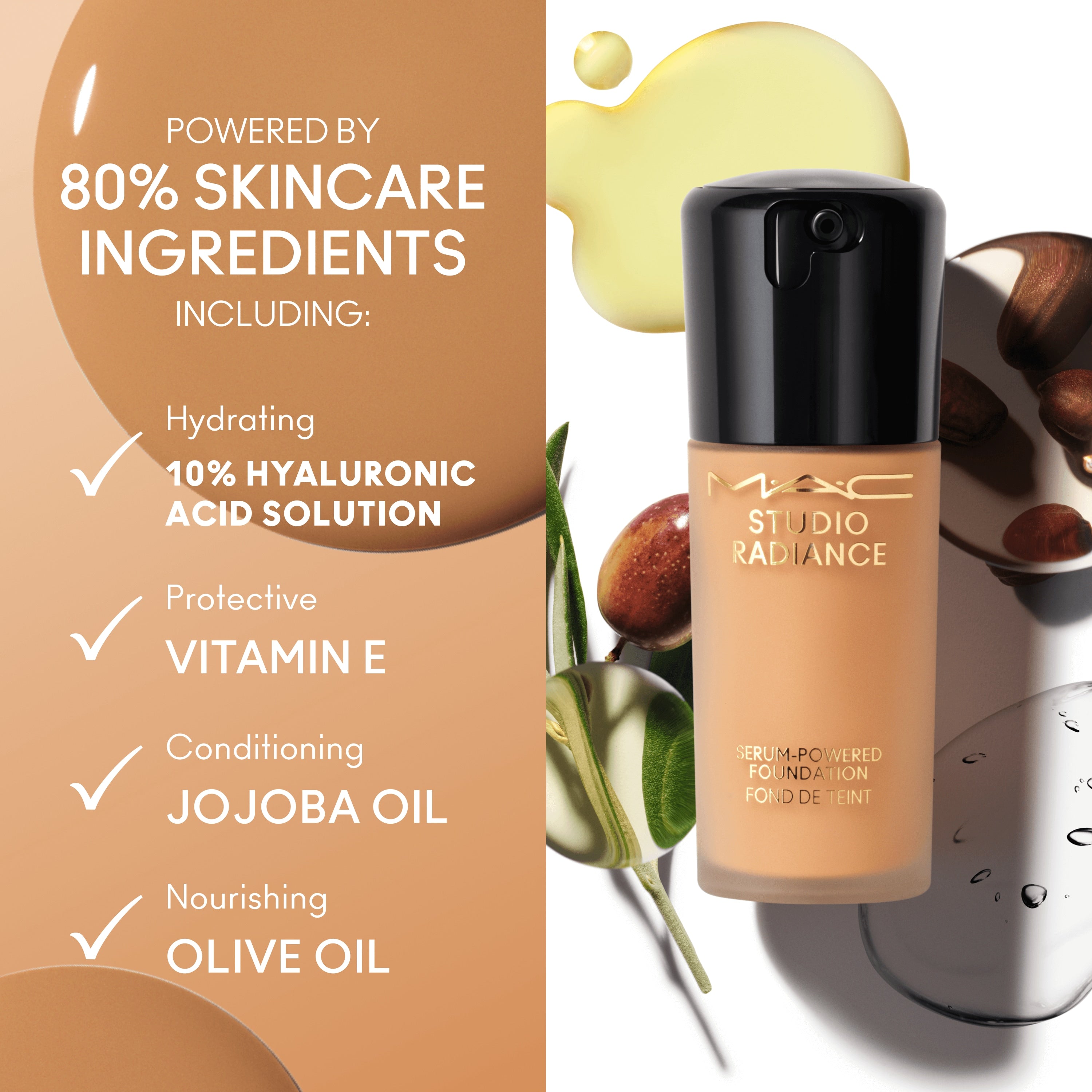 美品【M·A·C】STUDIO RADIANCE FOUNDATION（N10 Studio Radiance Serum-Powered™ Foundation | MAC Cosmetics