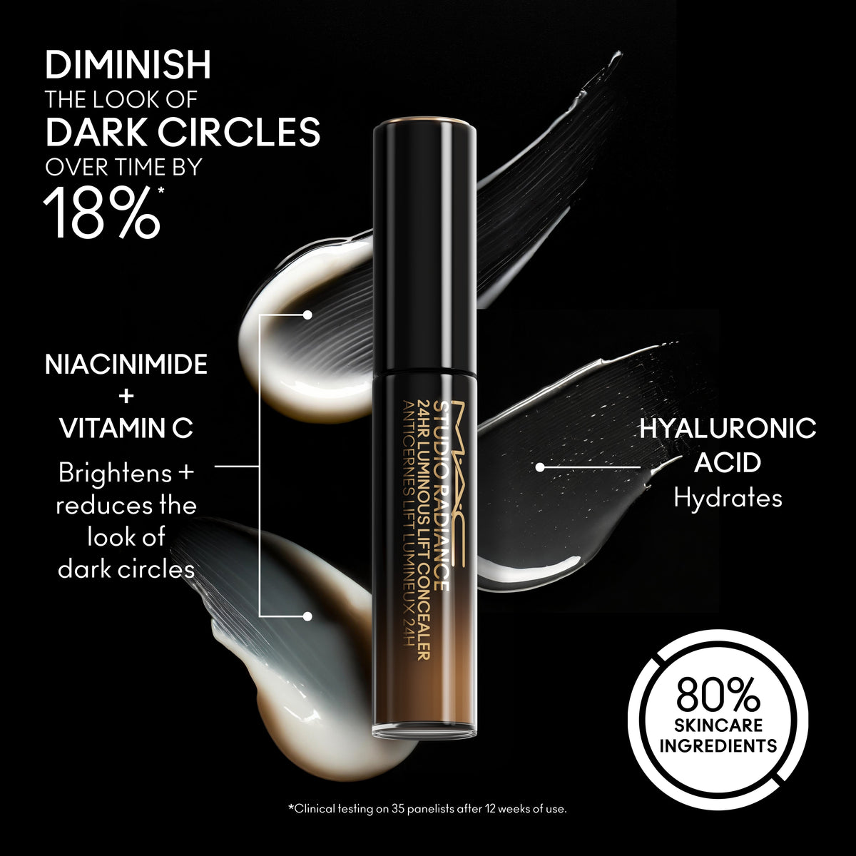 Studio Radiance 24Hr Luminous Lift Concealer, 11.0 ml, NC45, Alt