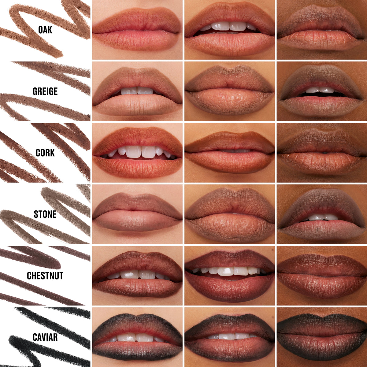 Lip Pencil, 1.45 g, Chestnut, Model, multiple