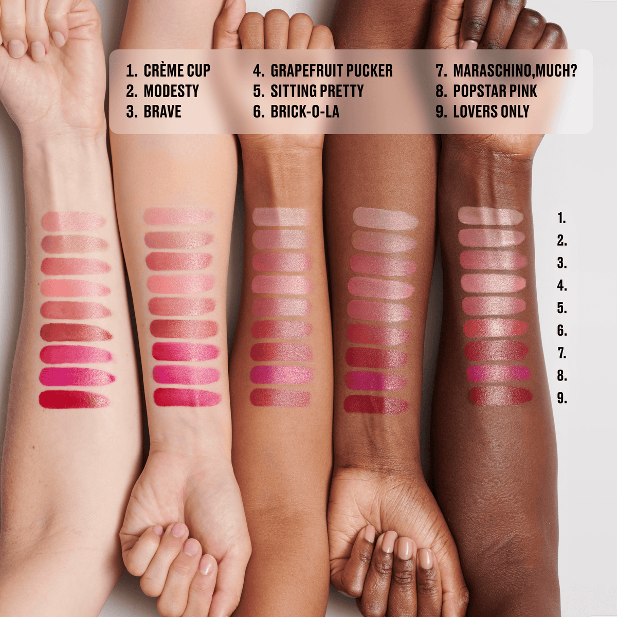 M·A·Cximal Sleek Satin Lipstick, 3.5 g, Grapefruit Pucker, Model