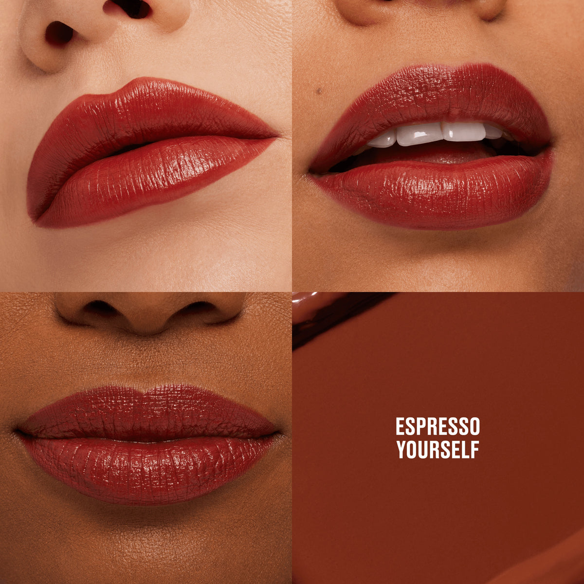 M·A·Cximal Sleek Satin Lipstick, 3.5 g, Espresso Yourself, Model, multiple