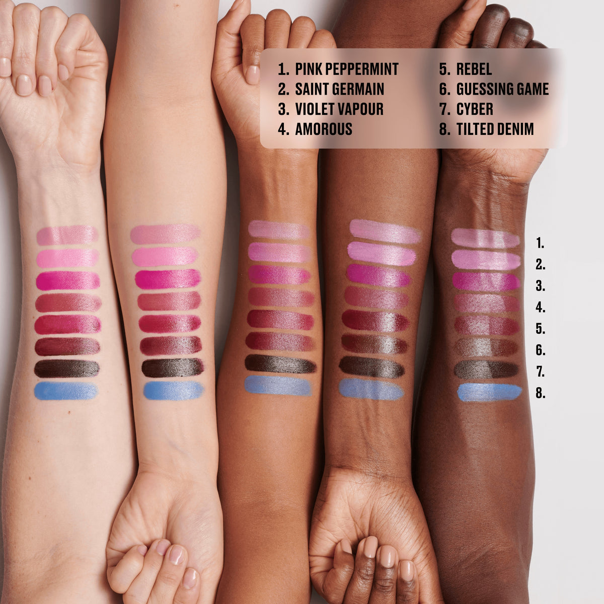 M·A·Cximal Sleek Satin Lipstick, 3.5 g, Amorous, Model