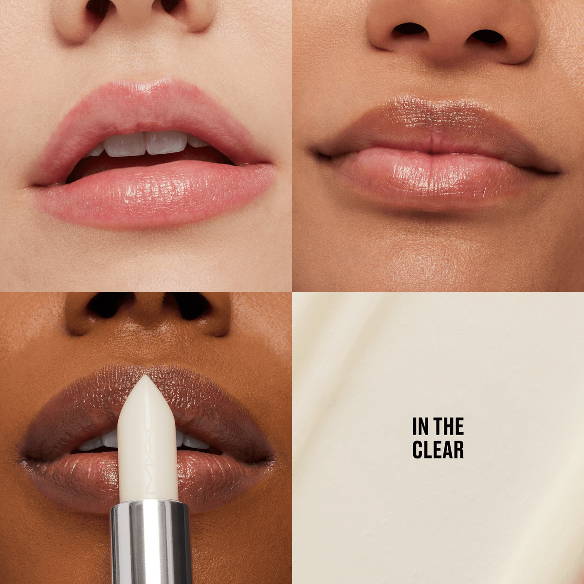 M·A·Cximal Sleek Satin Lipstick In The Clear, 3.5 g, In The Clear, Model, multiple