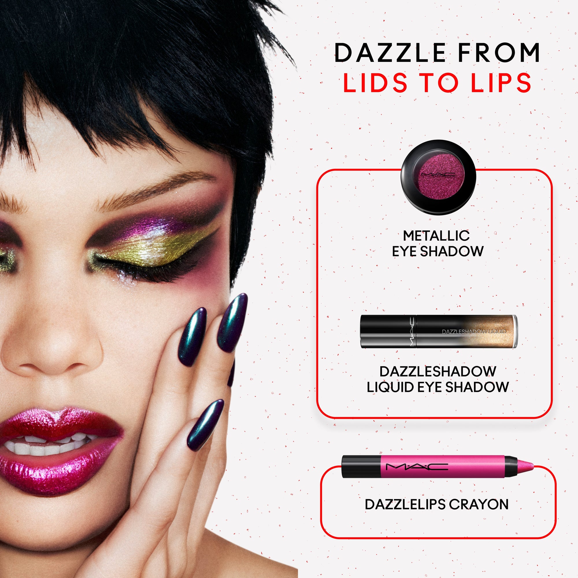 Dazzleshadow Liquid Eye Shadow, 4.0 ml, Fuschia Future, Alt