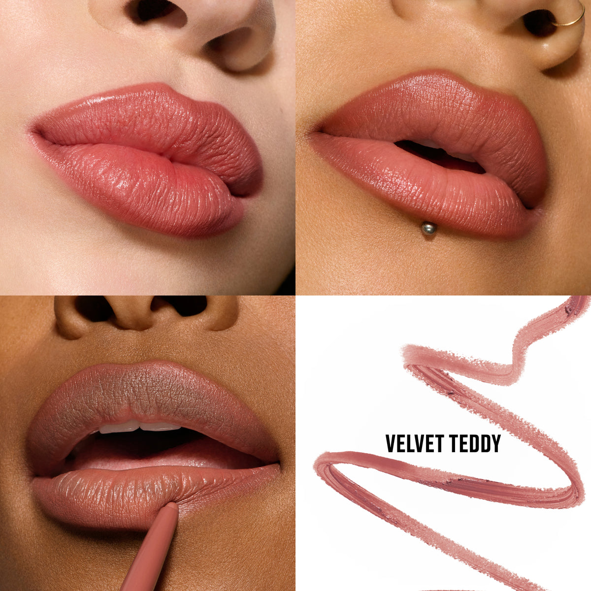 Lipglazer Glossy Liner, 0.25 g, Velvet Teddy, Model
