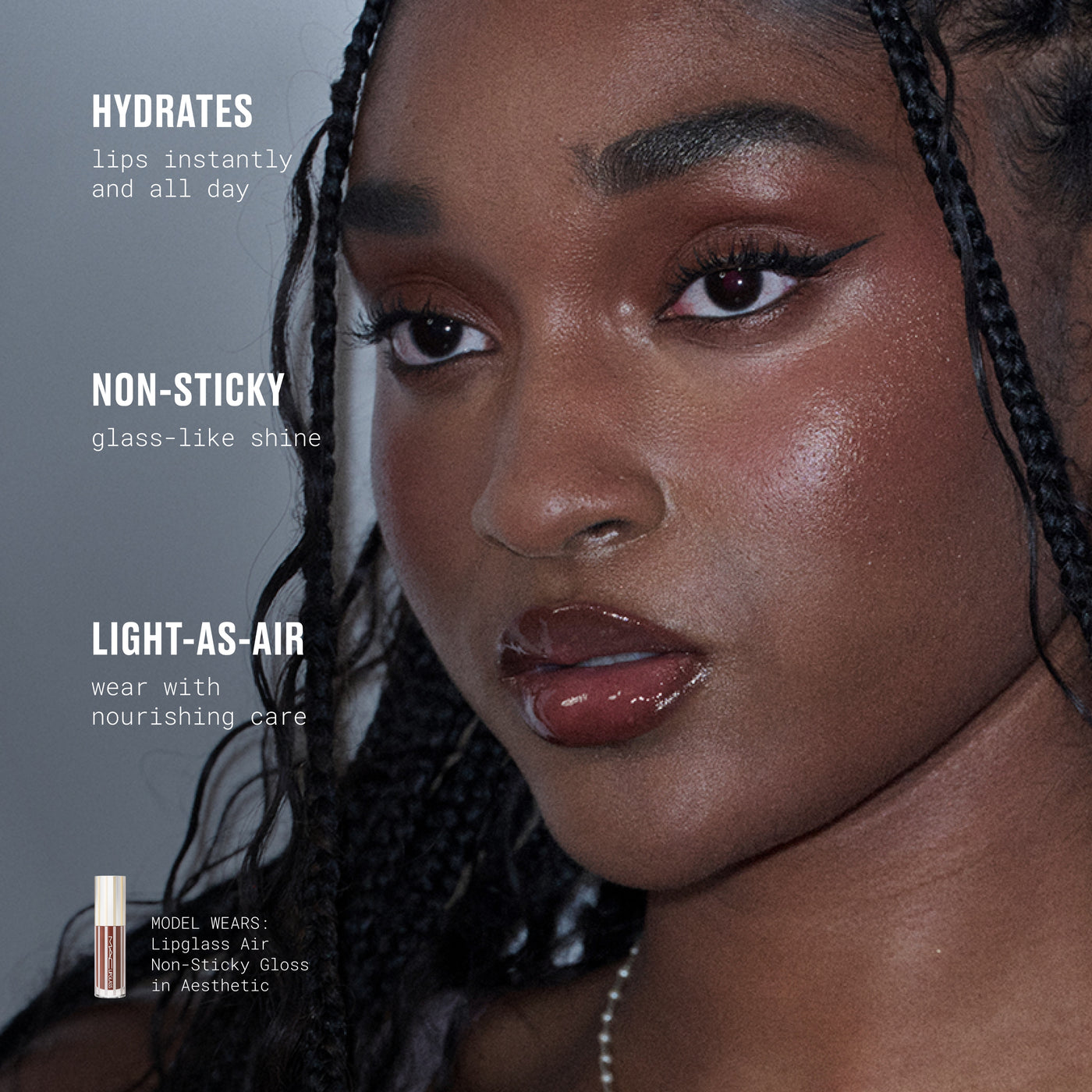 Lipglass Air Non-Sticky Gloss / Mini M·A·C, 2.6 ml, Casual, Alt