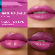 Lustreglass Sheer-Shine Lipstick / M·A·C X Disney Minnie & Daisy, 3.0 g, Gal Pals, Model