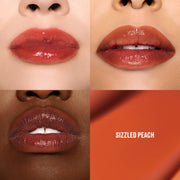 Lustreglass Stainglass Lip Tint, 3.0 ml, Sizzled Peach, Model, multiple