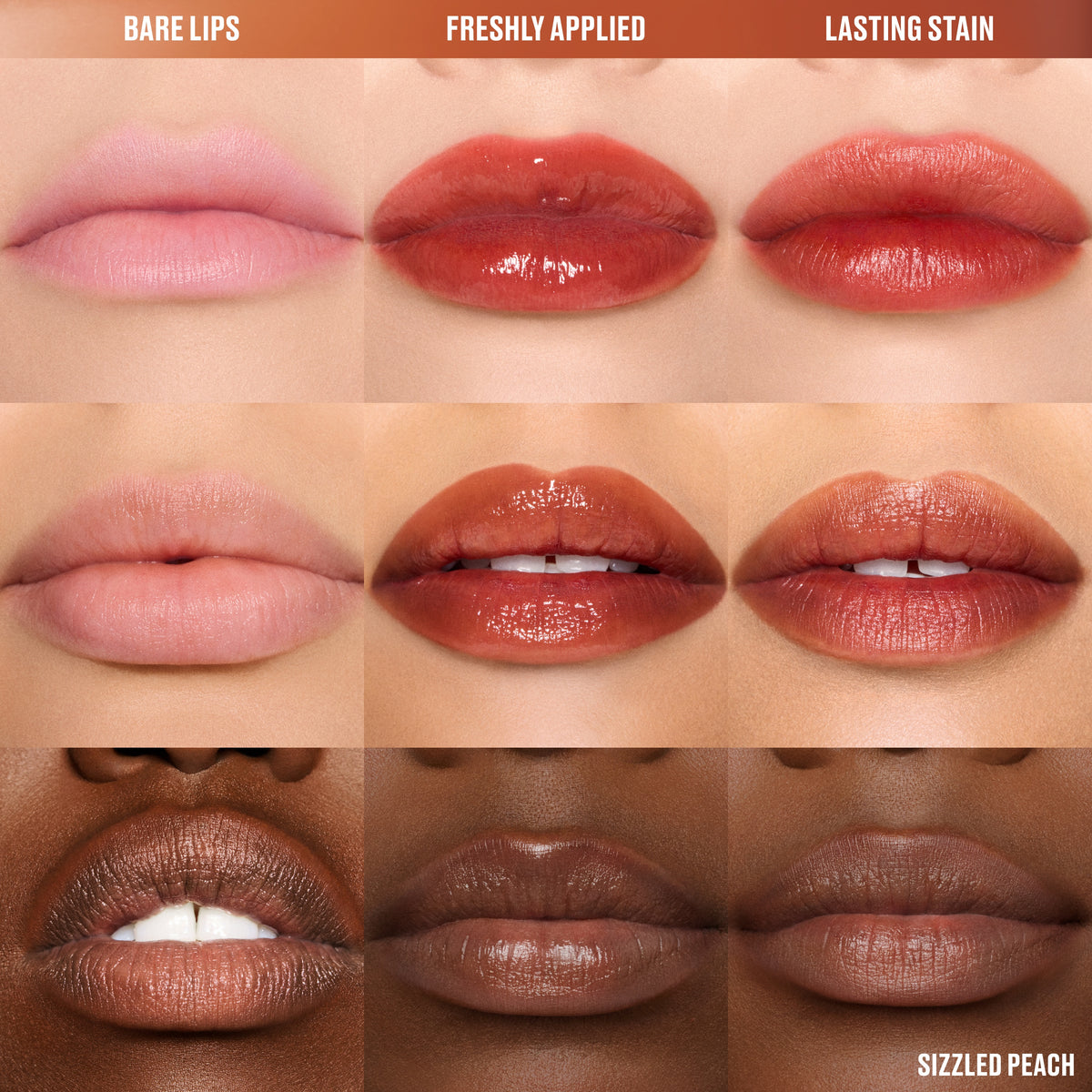 Lustreglass Stainglass Lip Tint, 3.0 ml, Sizzled Peach